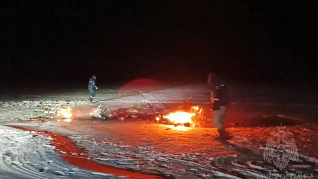 В Ивановской области завели дело после столкновения двух снегоходов